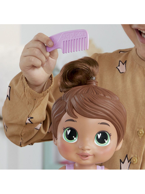 Baby Alive Burbujas Relajantes Sophia Sparkle Cabello Castaño 7