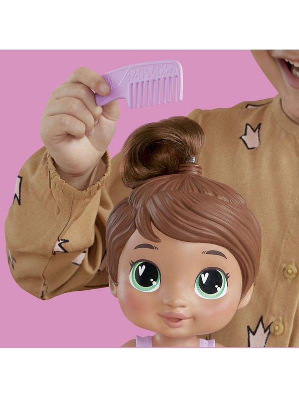 Baby Alive Burbujas Relajantes Sophia Sparkle Cabello Castaño 13