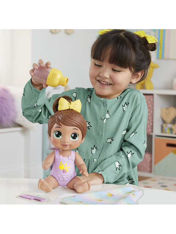 Baby Alive Burbujas Relajantes Sophia Sparkle Cabello Castaño 14
