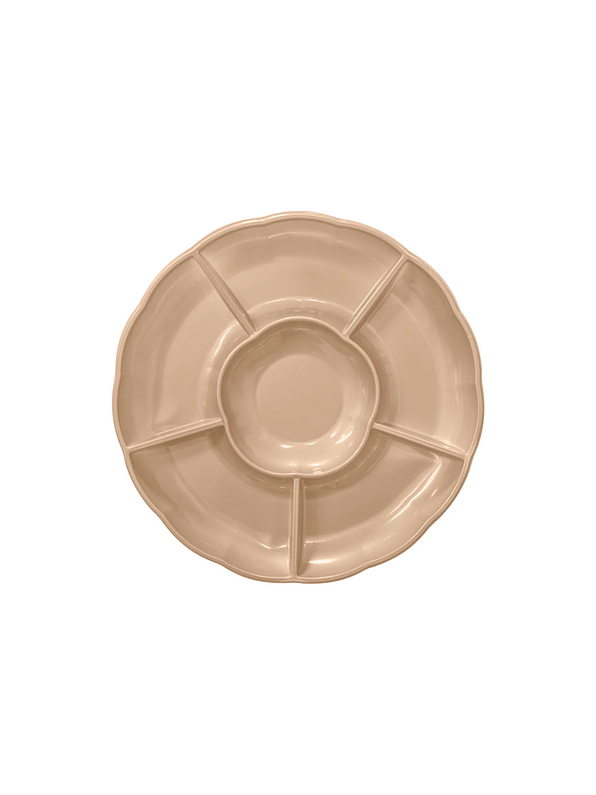 Bandeja circular con divisiones deluxe oxo 1