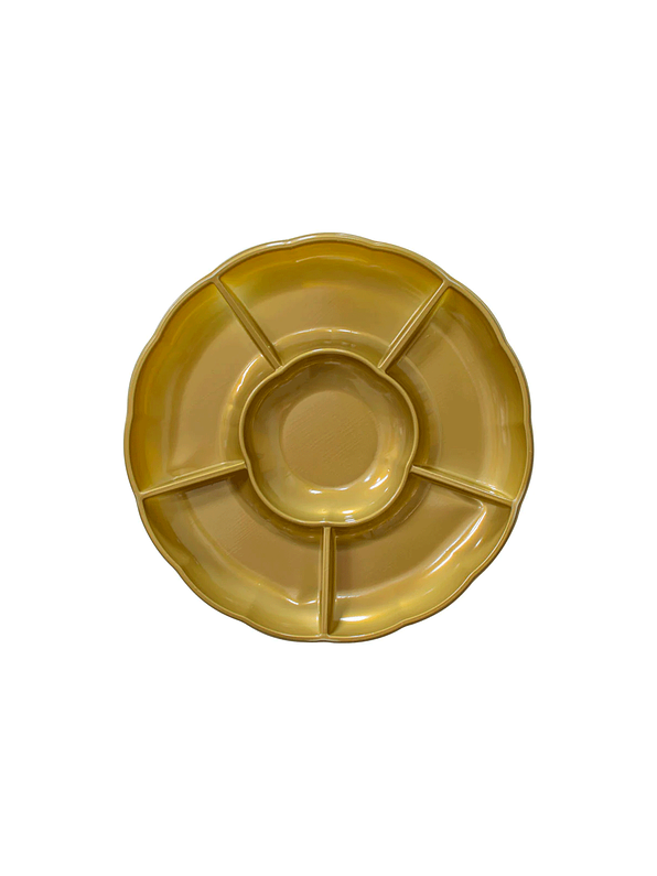 Bandeja circular con divisiones deluxe oxo 2