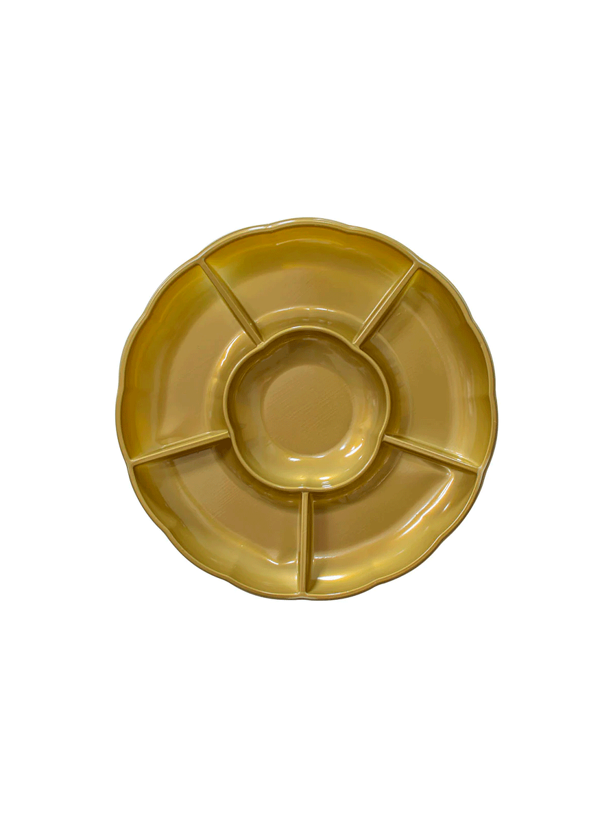 Bandeja circular con divisiones deluxe oxo 2