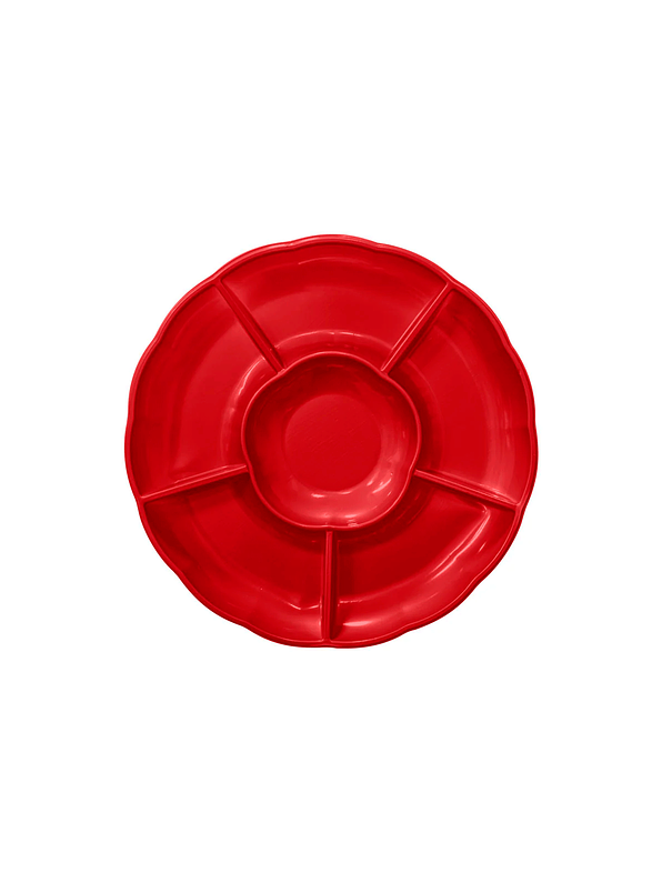 Bandeja circular con divisiones deluxe oxo 3