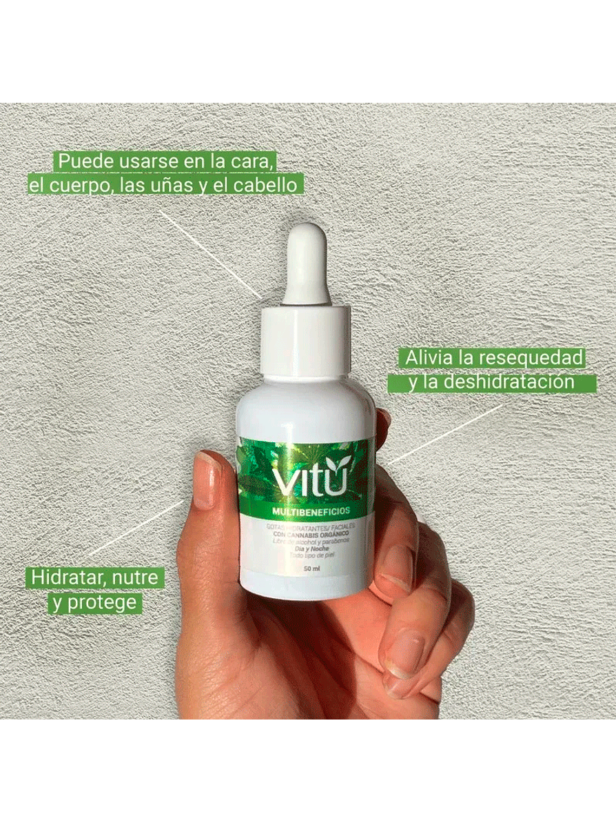 Gotas Faciales Vitú Cannabis 50 ml 2