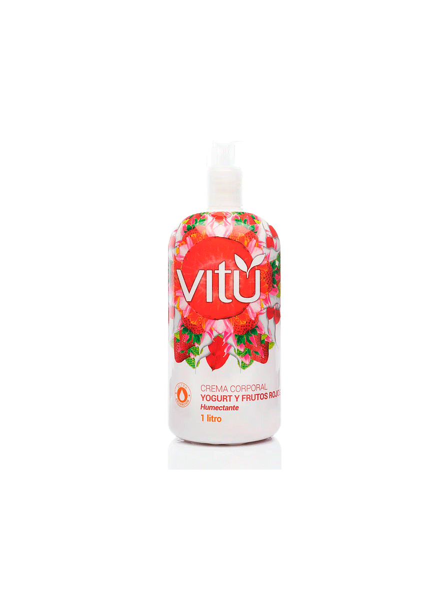 Crema Corporal Vitú Frutos Rojos 1 litro 1