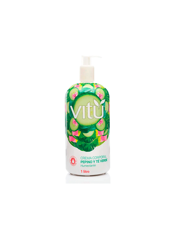 Crema Corporal Vitú Pepino Te Verde 1Lt 1