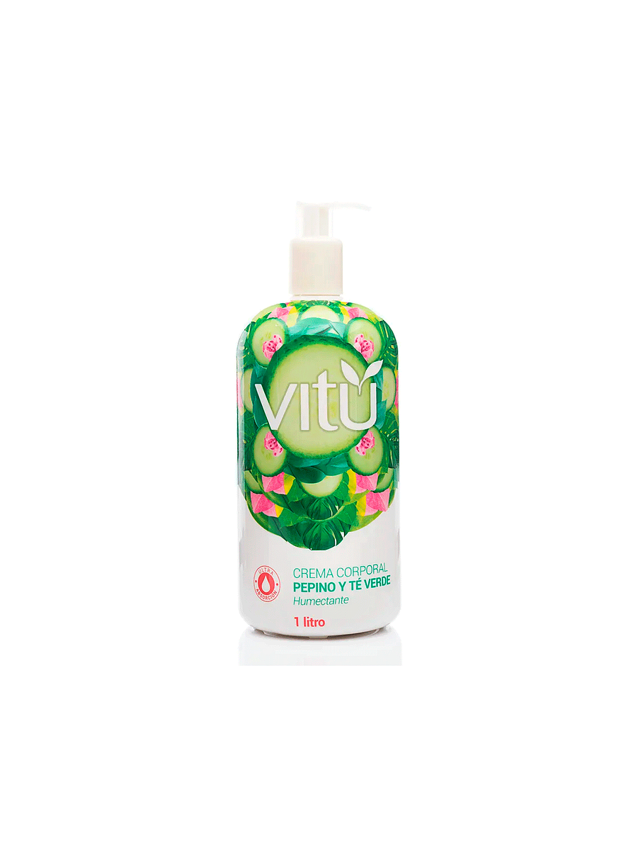Crema Corporal Vitú Pepino Te Verde 1Lt 1