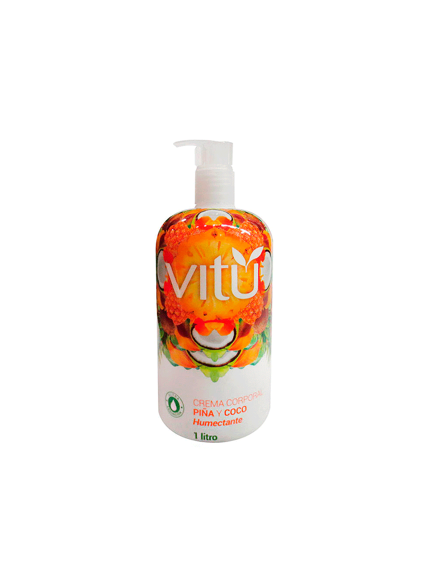 Crema Corporal Vitú Piña Coco 1Lt 1