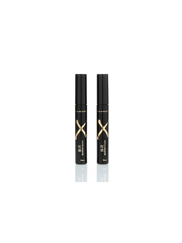 Kit Prom Pestañina Hi Fi Max Factor tono negro 12 ml x 2 unidades 3