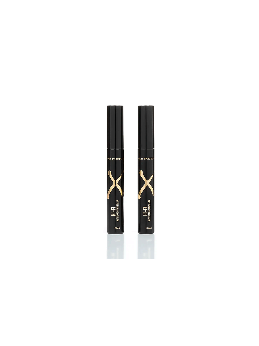 Kit Prom Pestañina Hi Fi Max Factor tono negro 12 ml x 2 unidades 3