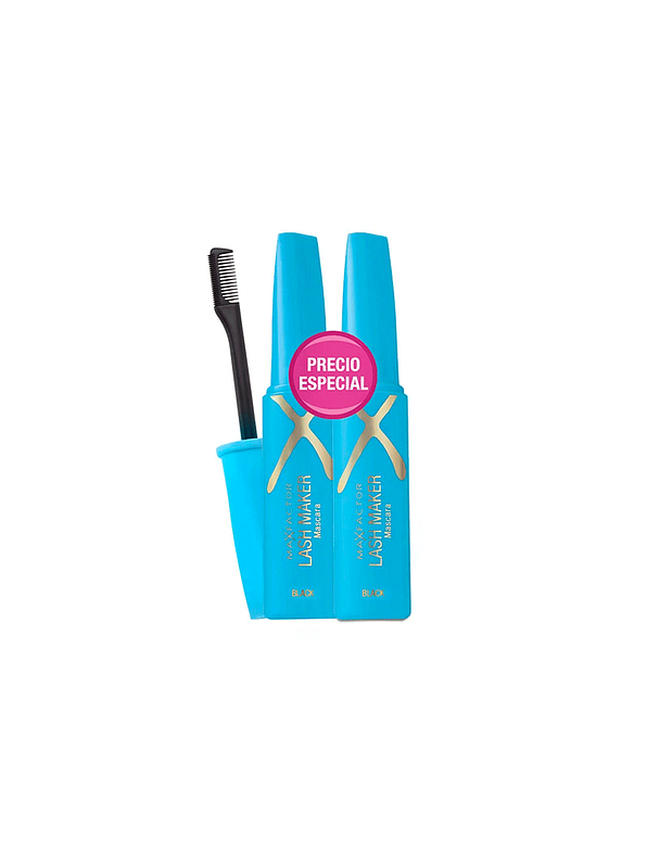 Promoción Max Factor Lash Maker Tono Negro 12ml x 2 unidades. 1