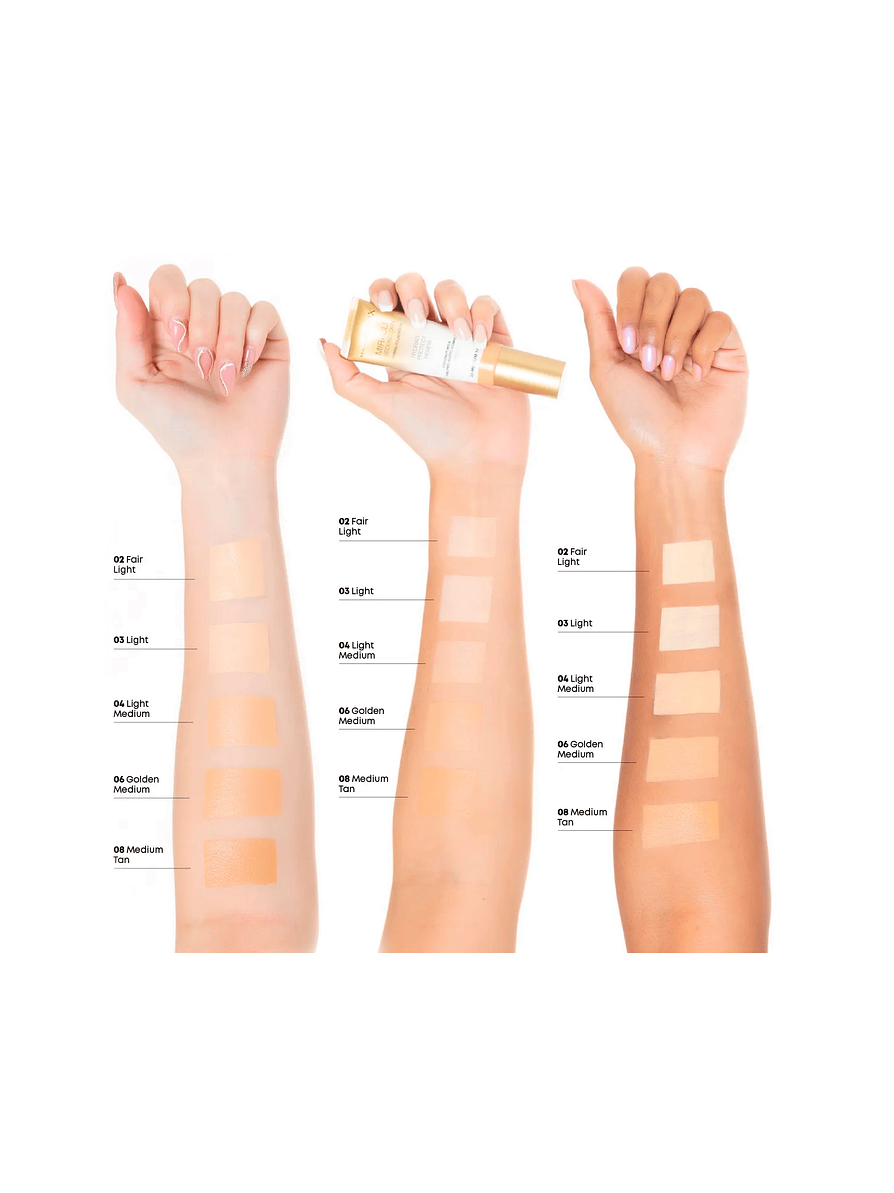 Base Max Factor Miracle Second Skin Tono 04 Light Medium 30ml 4