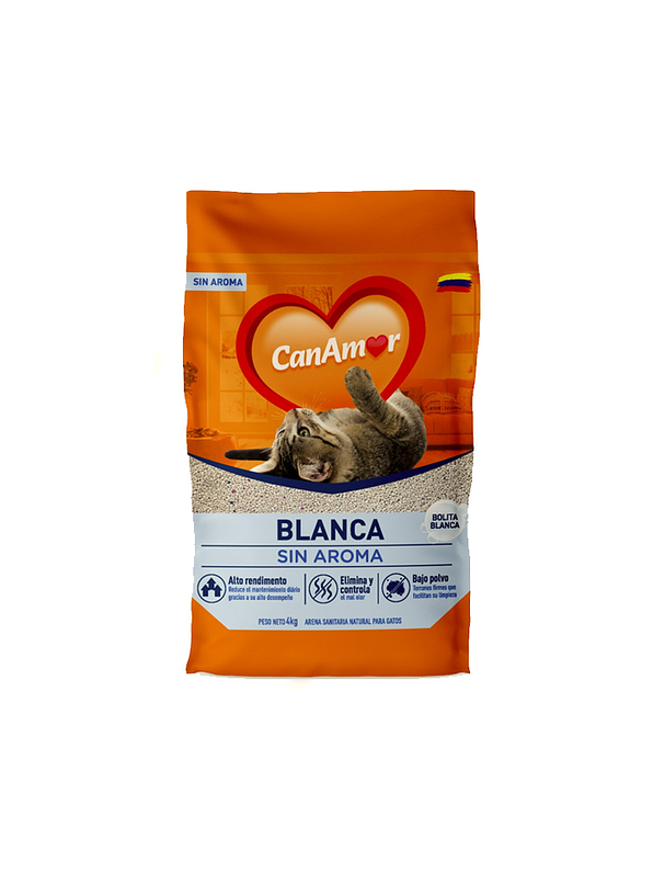 Arena Sanitaria CanAmor Blanca * 4KG 1