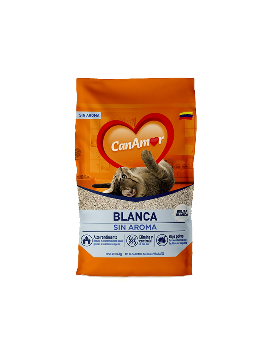 Arena Sanitaria CanAmor Blanca * 4KG 1