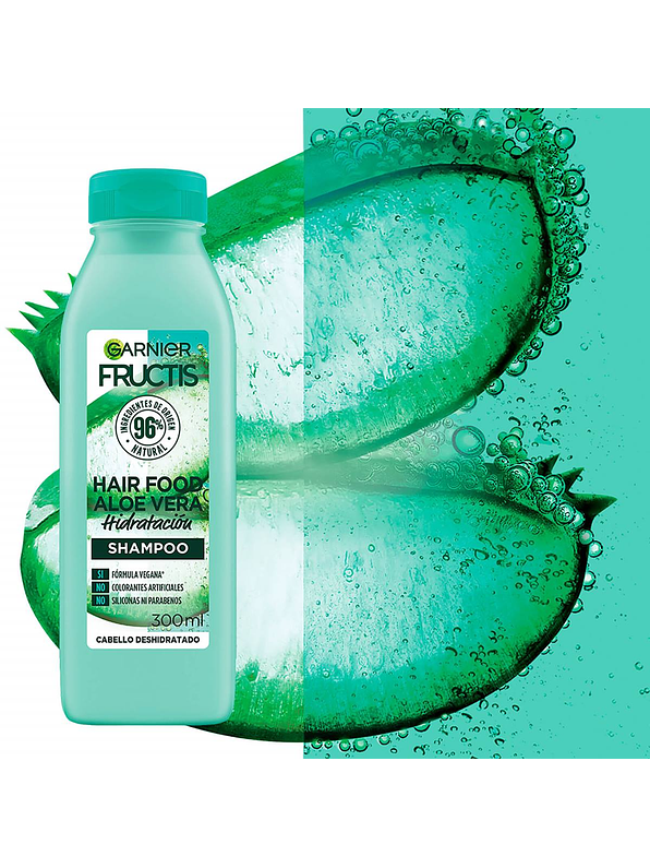 Shampoo Fructis Hair Food Aloe 300 ml 2