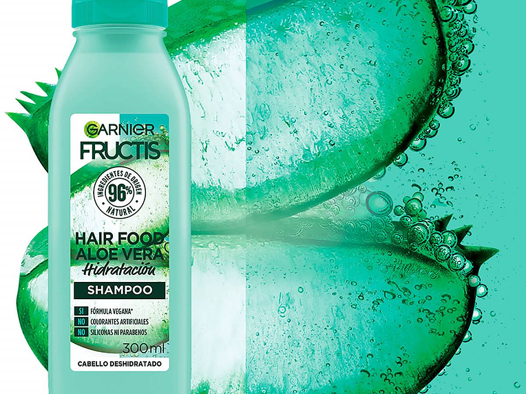 Shampoo Fructis Hair Food Aloe 300 ml 2