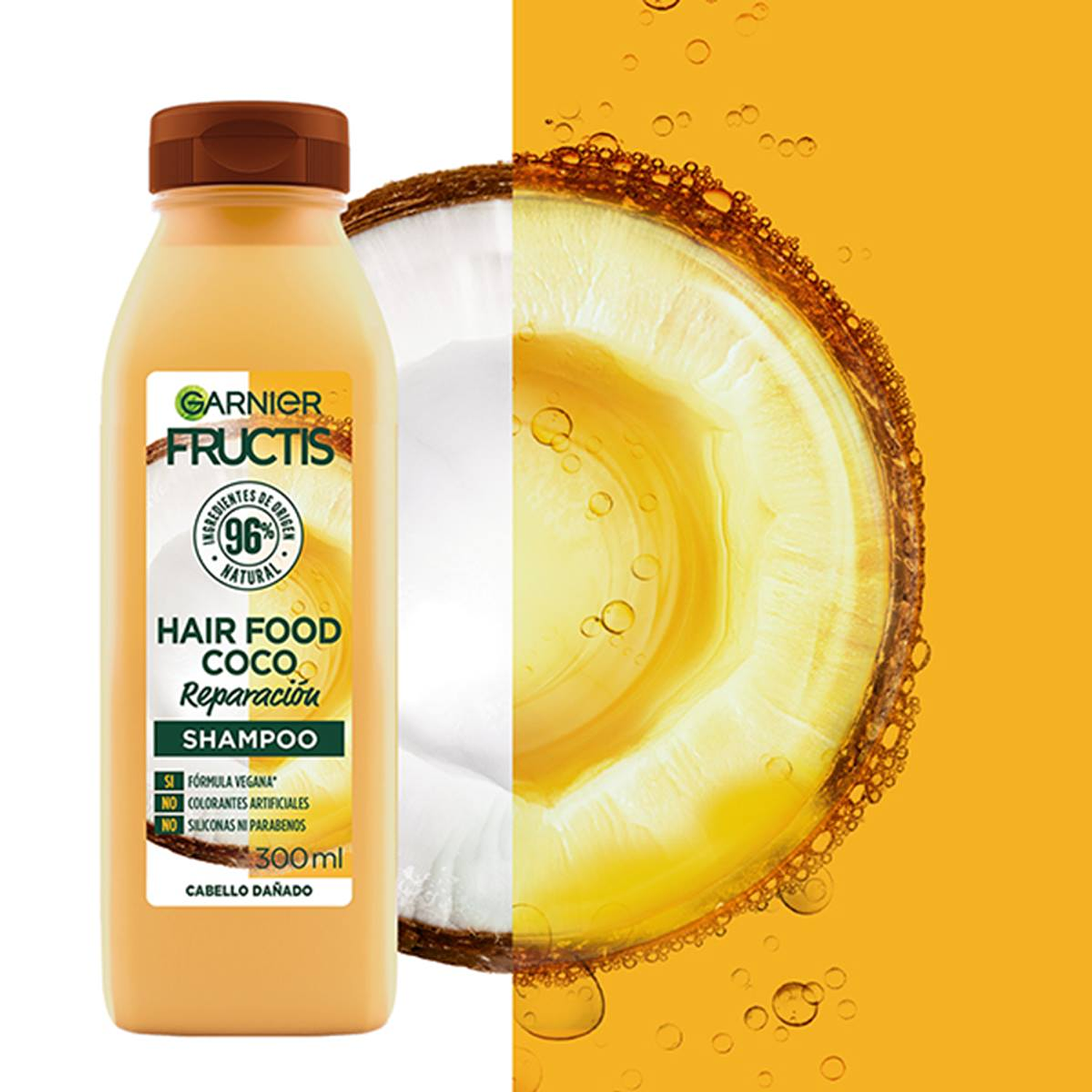 Shampoo Fructis Hair Food Coconut 300 ml 2