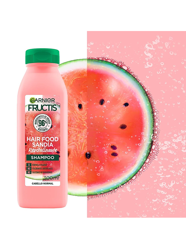 Shampoo Fructis Hair Food Sandia 300 ml 2