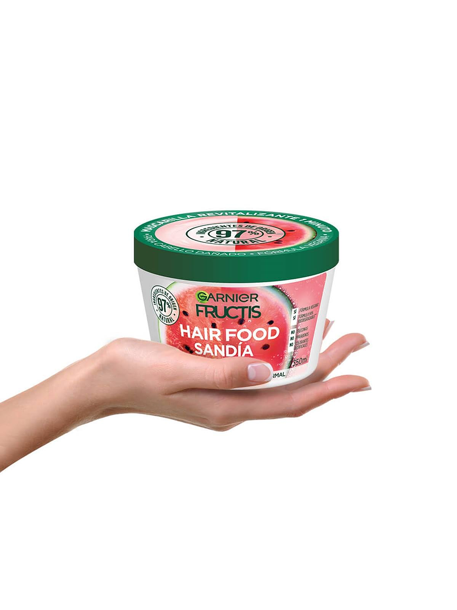 Mascarilla Capilar Fructis Hair Food Sandia 350 ml 3