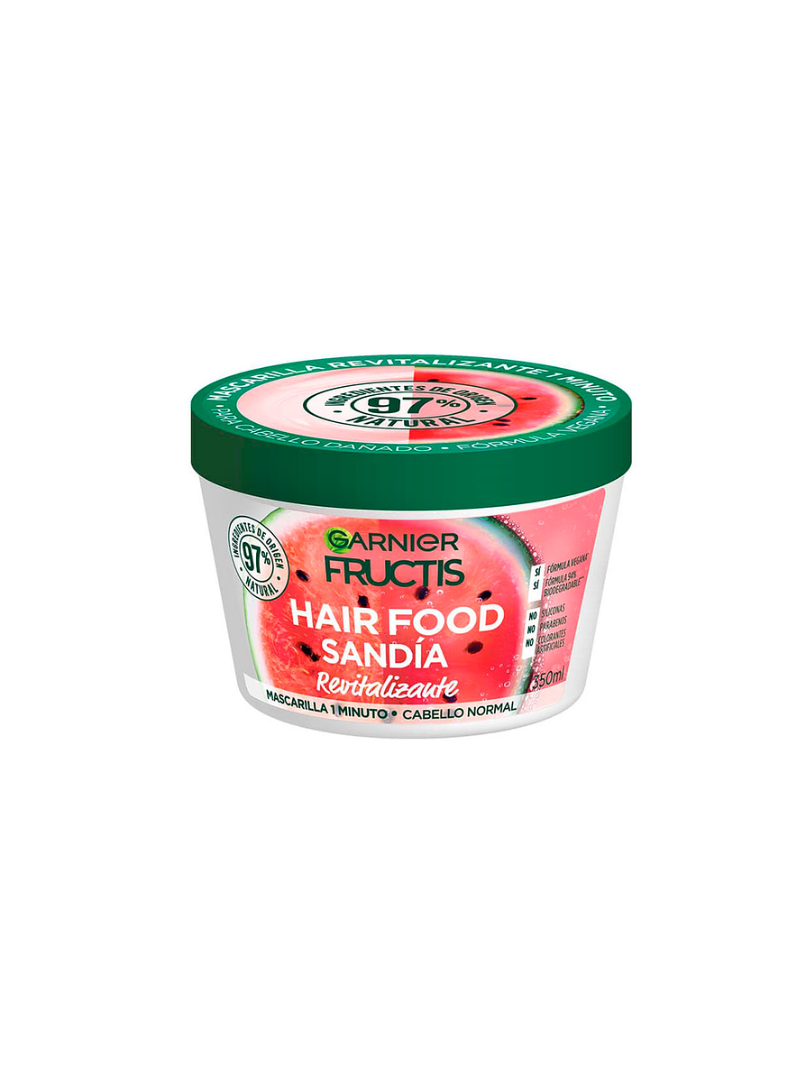 Mascarilla Capilar Fructis Hair Food Sandia 350 ml 1