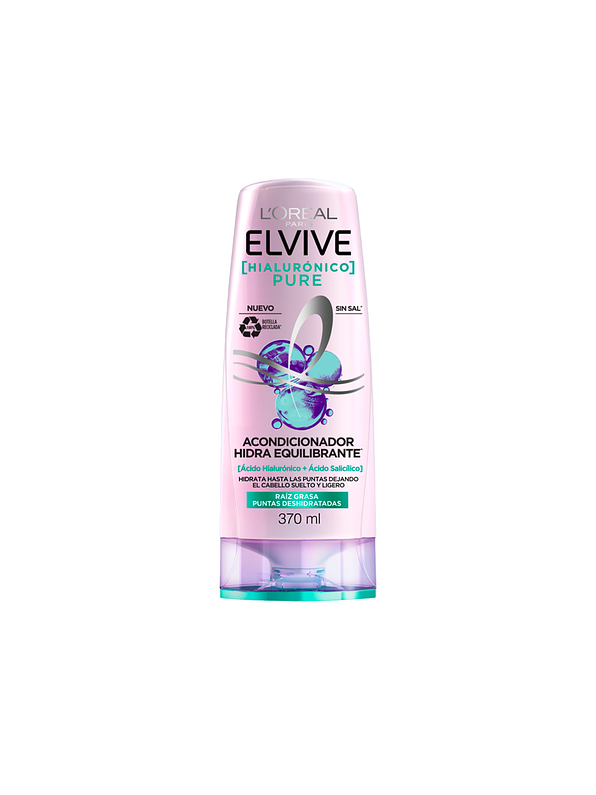 Acondicionador Elvive Hidra Equilibrante Hialuronico Pure 370 ml 1