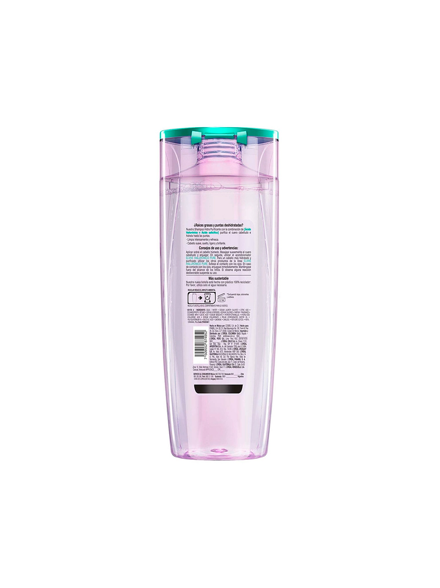Shampoo Elvive Hialuronico Pure 370 ml 2