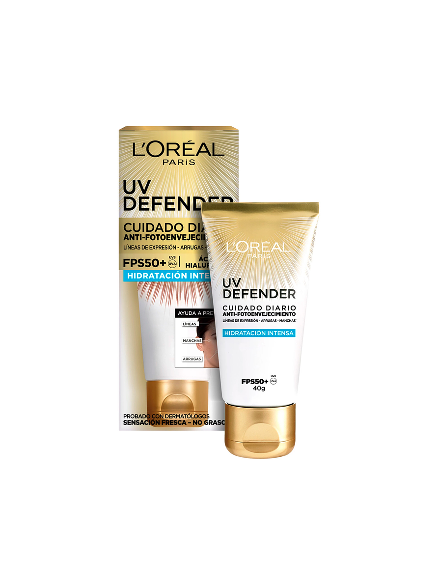 Protector Solar L’Oréal París UV Defender Sin Color FPS50 40g 1