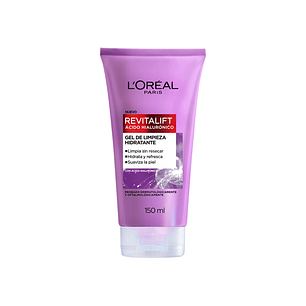 Gel Limpieza L'oreal Revit ácido Hialuronico 150 ml