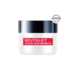 Crema Dia Hidratante Rellenador L'oréal París Revitalift Acido Hialuronico 50ml