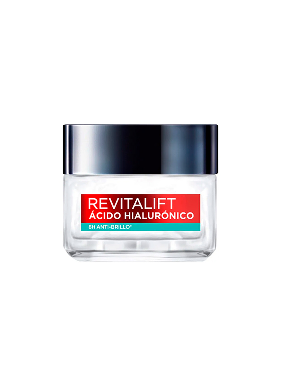 Gel-Crema L'oreal 8H Anti Brillo Revitalif Ácido Hialurónico 50 ml 1