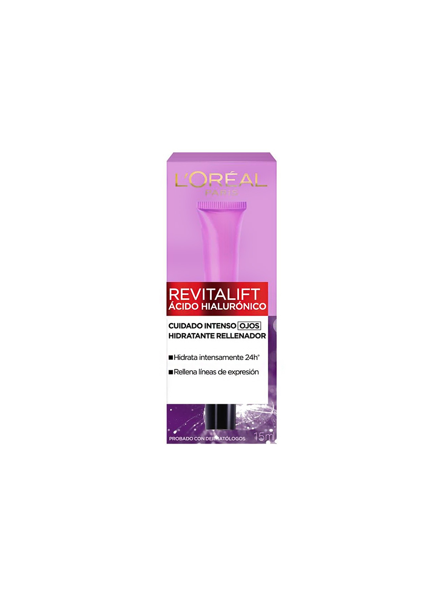 Contorno Ojos Hidratante L'oreal París Revitalift Acido Hialuronico 15ml 2