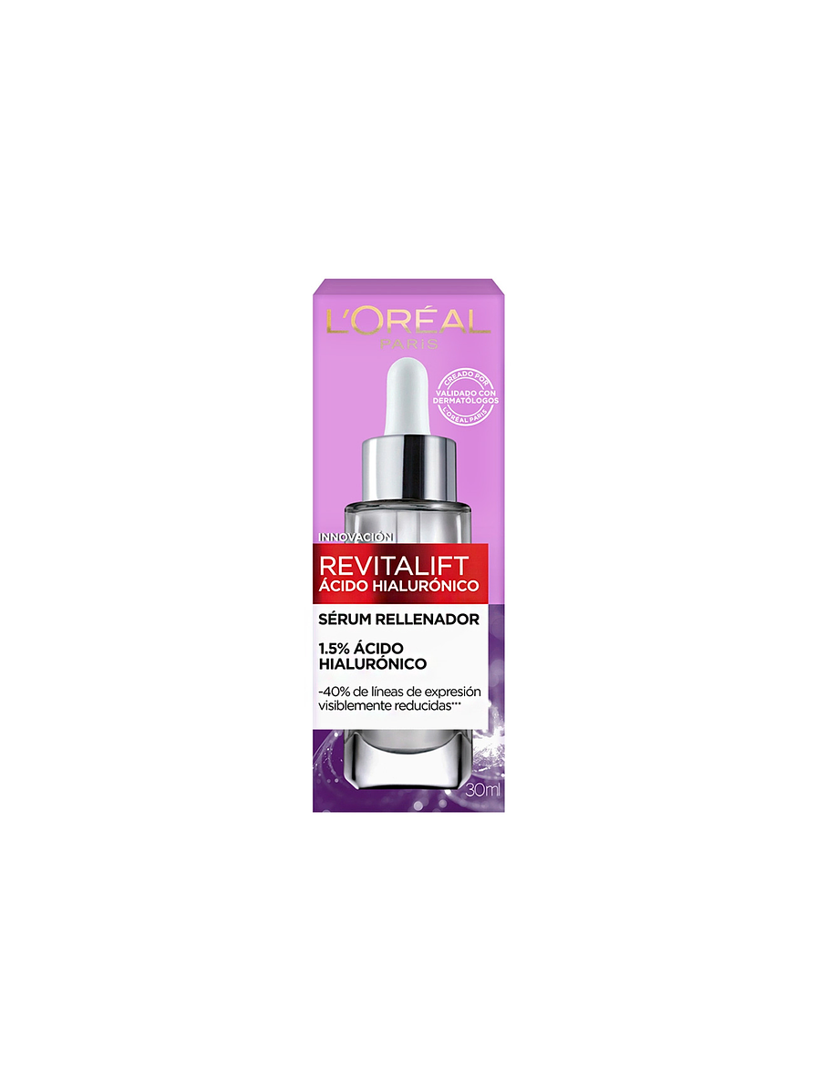 Serum Rellenador Rostro L'oreal Paris Revitalift Ácido Hialurónico 30 ml 2