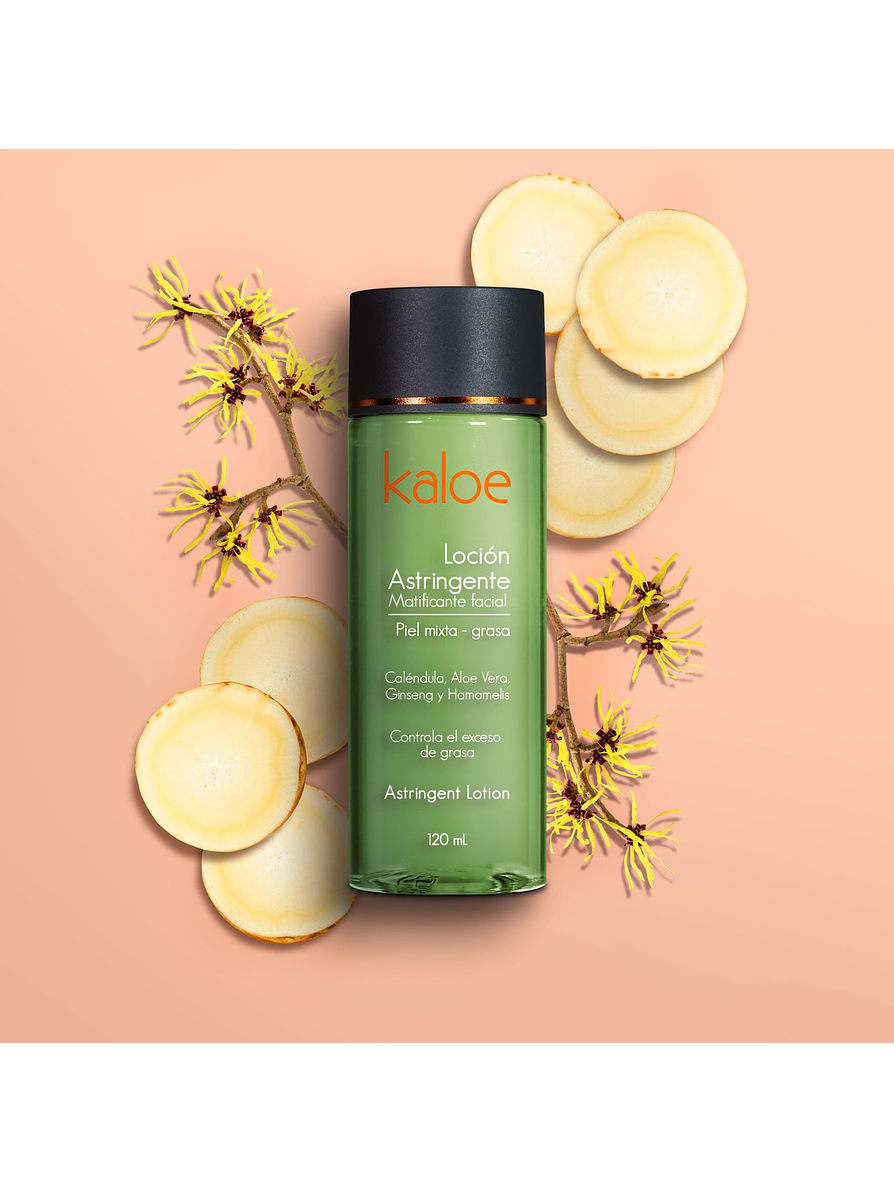 Loción Astringente Matificante Facial Kaloe 120 ml 2