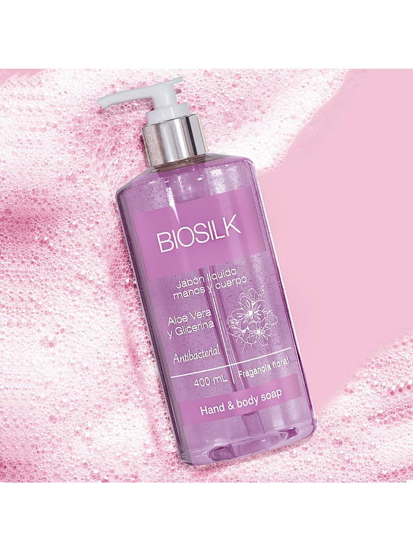 Jabón líquido manos y cuerpo Floral Biosilk 395 ml 2