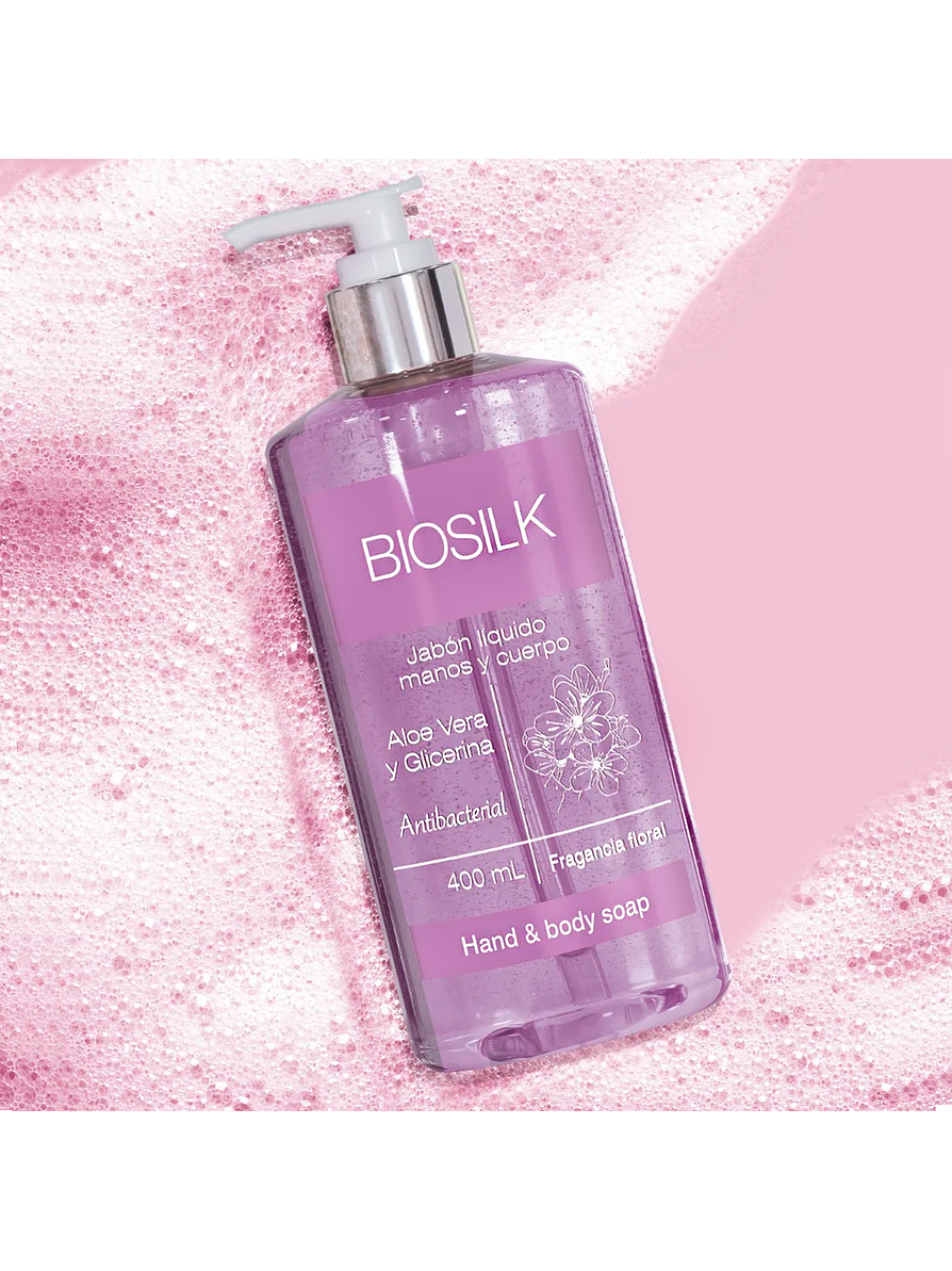 Jabón líquido manos y cuerpo Floral Biosilk 395 ml 2