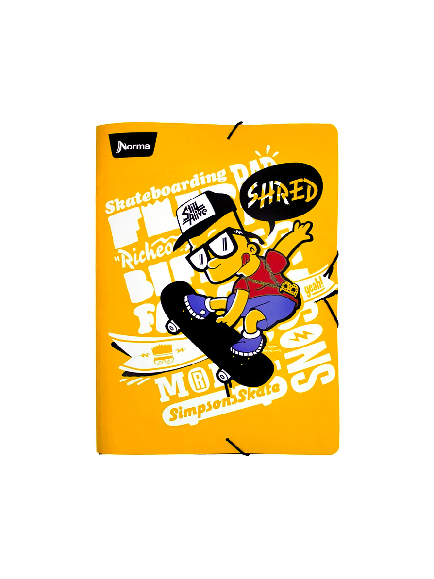 Carpeta Escolar Plastificada The Simpson 2