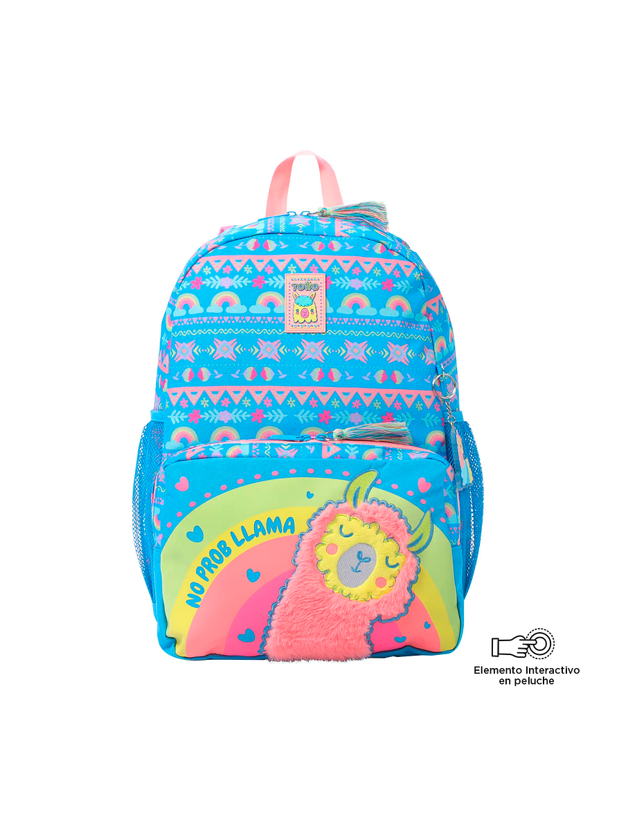 Morral Totto Llama Azul 1