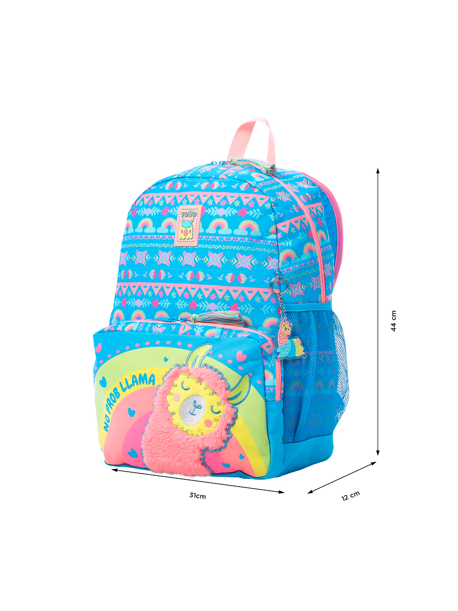 Morral Totto Llama Azul 3