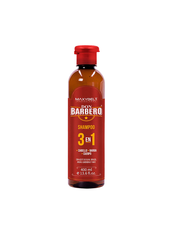 Shampoo 3 En 1 For Men Don Barbero 2