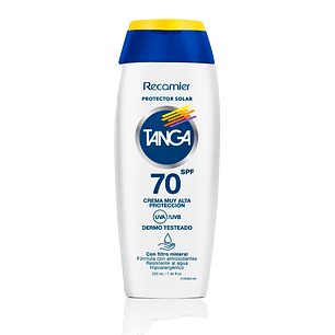 Bloqueador SPF 70 Crema Tanga 220 ml