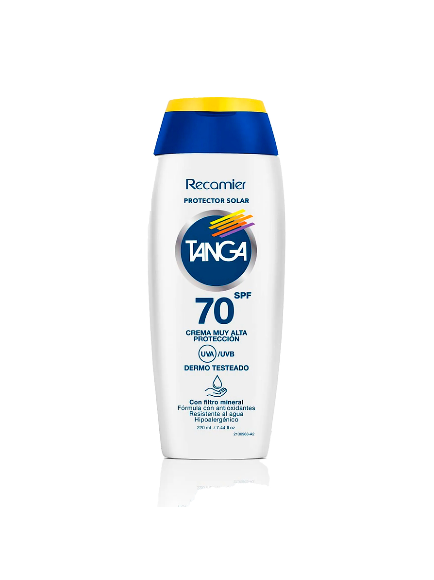 Bloqueador SPF 70 Crema Tanga 220 ml 1