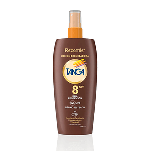 Locion Bronceador SPF 8 Tanga 185 ml
