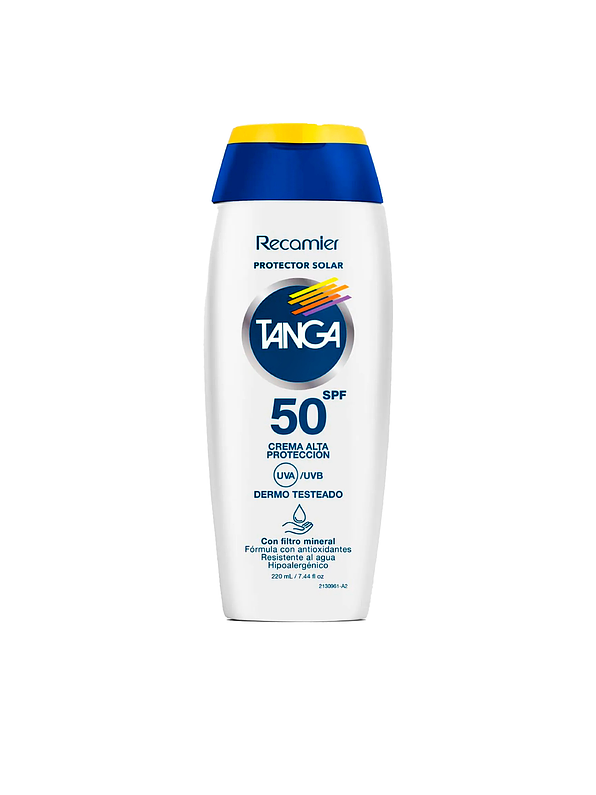 Bloqueador SPF 50 Crema Tanga 220 ml 1