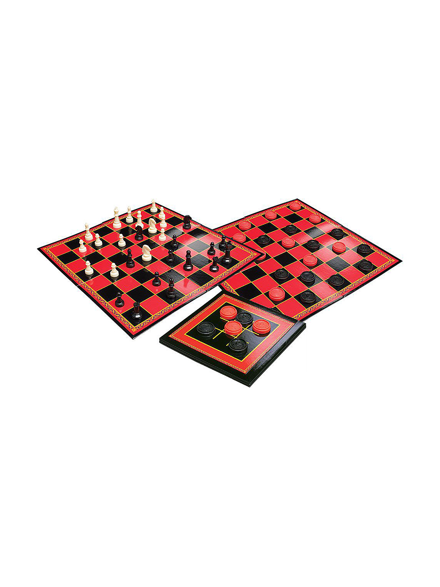 Ajedrez Damas y Tres En Raya Clásicos 2