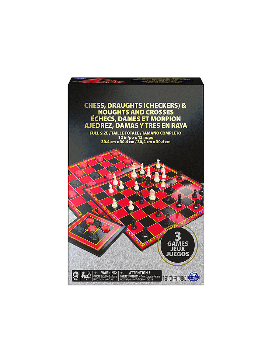 Ajedrez Damas y Tres En Raya Clásicos 1