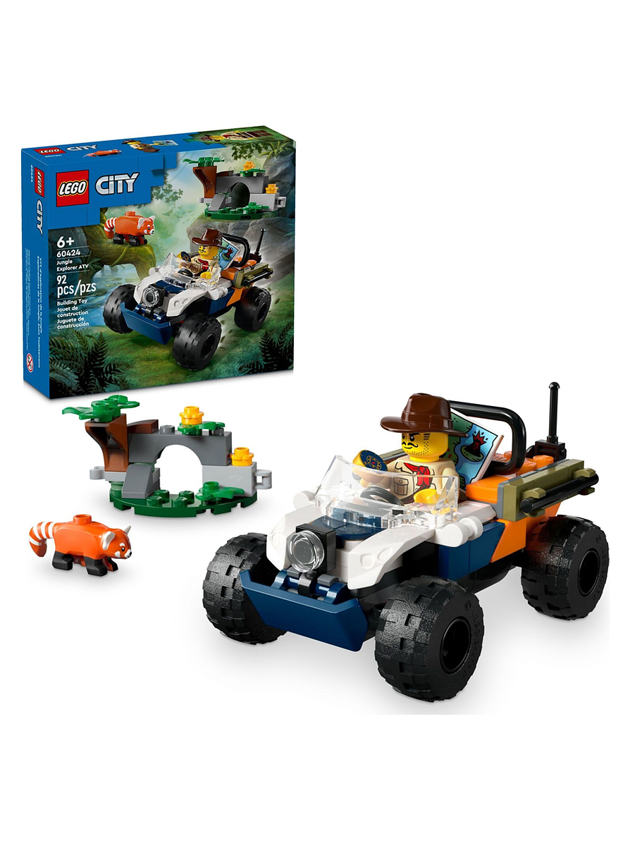 Lego Jungle Explorer Atv Red Panda Mission 92 Pcs 1