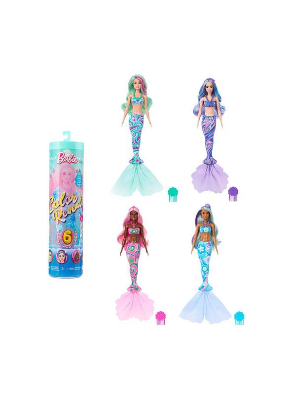 Barbie Color Reveal Sorpresa Sirenas Del Fondo Del Mar 1