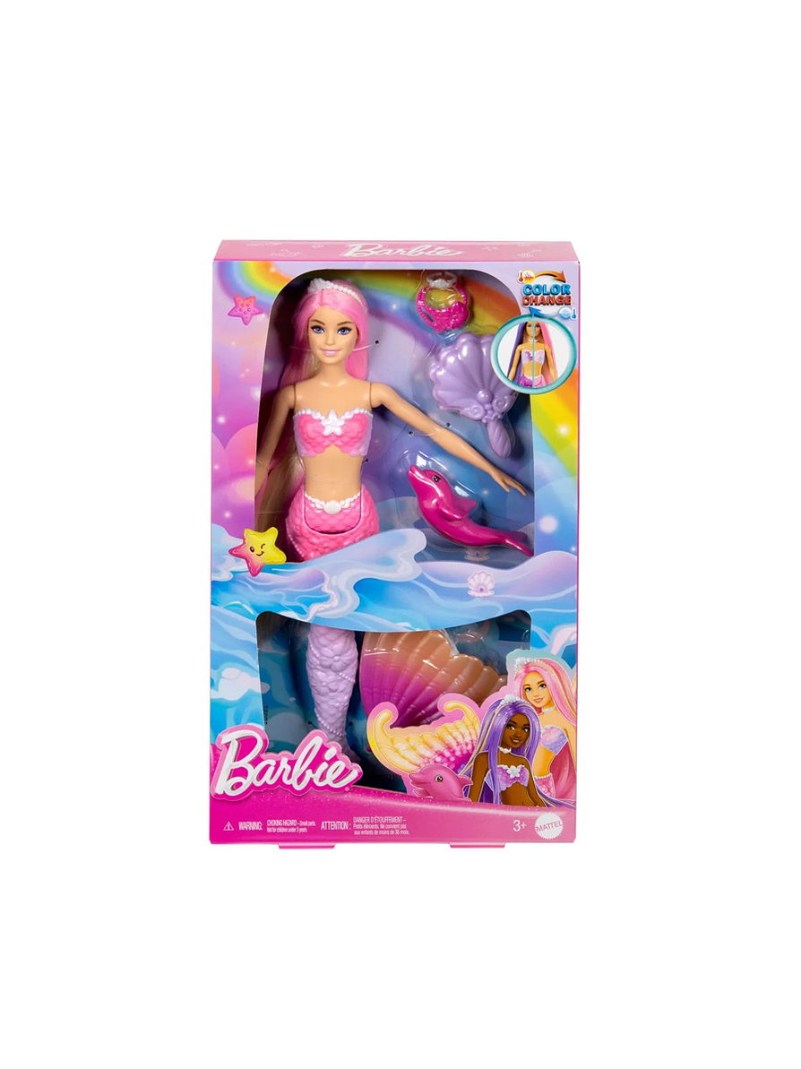 Barbie Fantasía Sirenas Colores Mágicos Surtidas 1