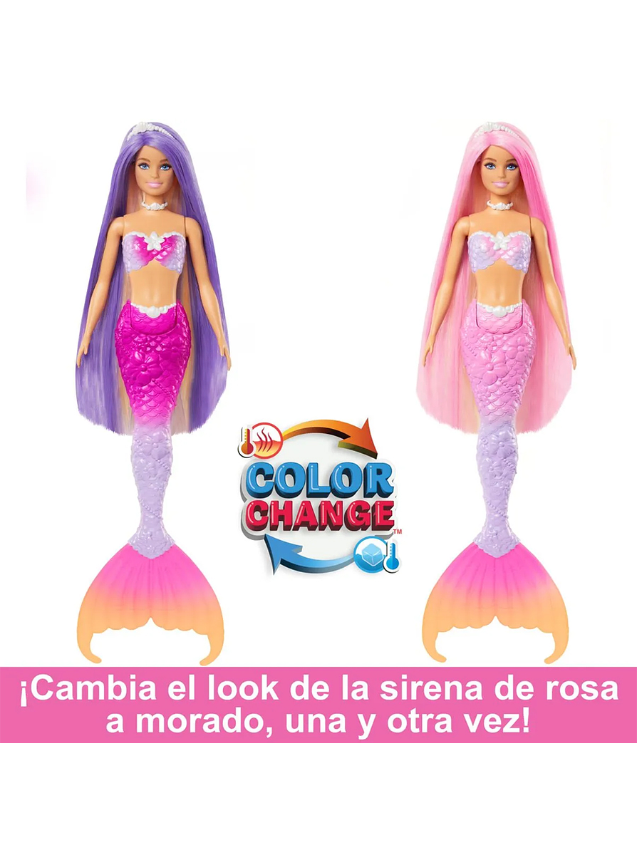Barbie Fantasía Sirenas Colores Mágicos Surtidas 2