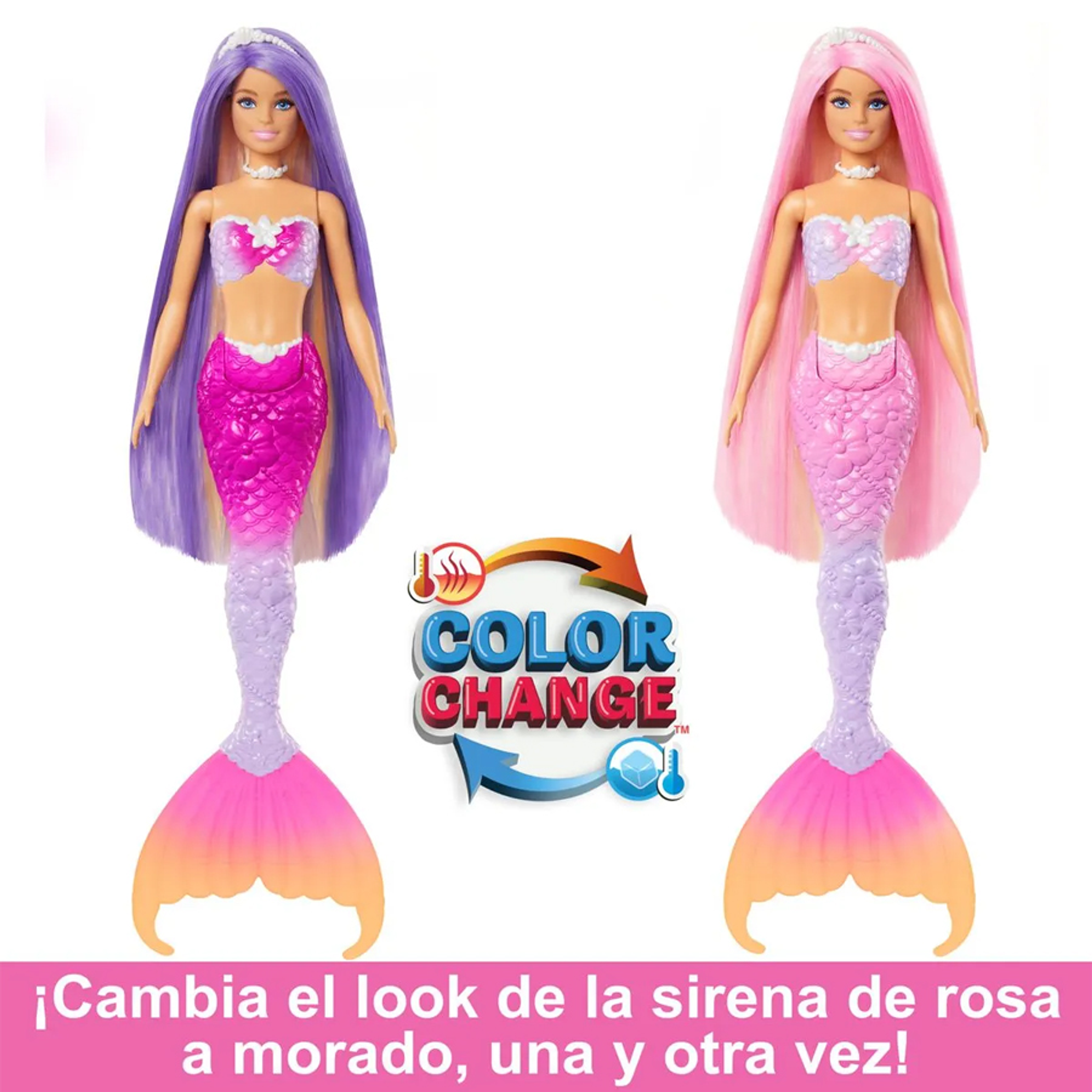 Barbie Fantasía Sirenas Colores Mágicos Surtidas 2